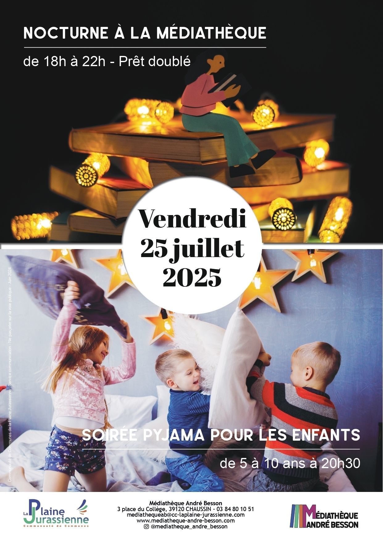 Nocturne à la médiathèque