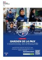 Recrutement gardien de la paix
