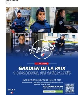 Recrutement gardien de la paix