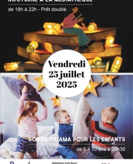 Nocturne à la médiathèque