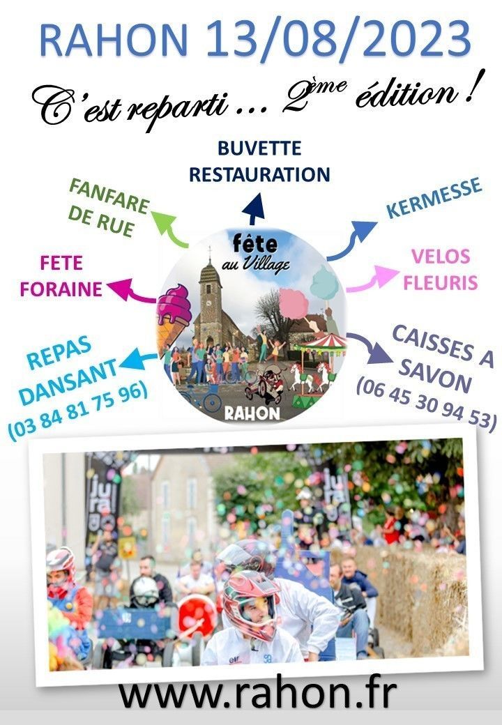 Fête du village le 13 aout